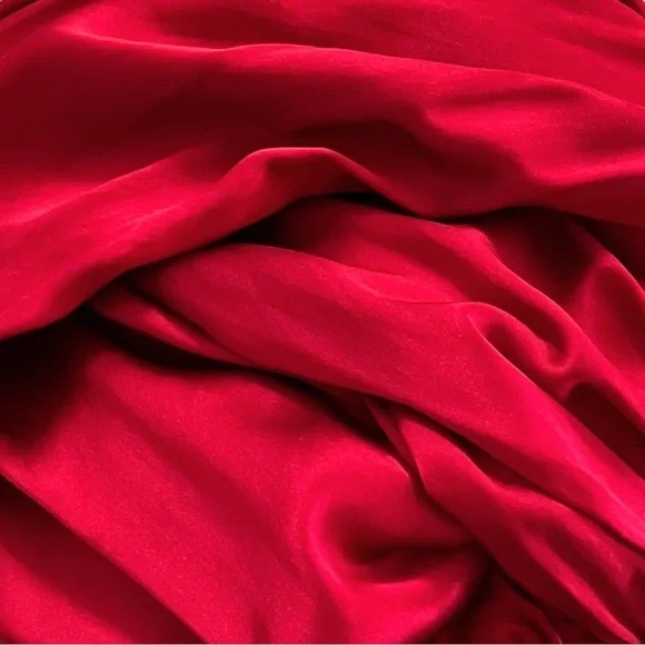 Vintage Y2K BCBG Maxazria Red Cocktail Party Silk Mini Dress XS Going Out Grad - Picture 7 of 9